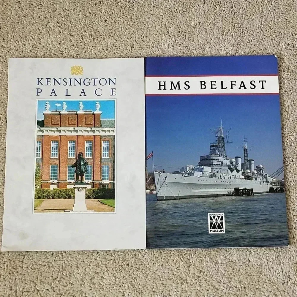 Kensington Palace HMS Belfast 1992 UK Guide Books